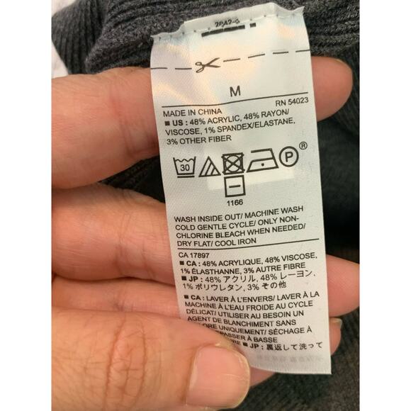 Banana Republic gray knee length pull on skirt size M - Picture 4 of 11